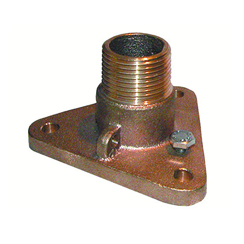 GROCO 3-4" Bronze NPS to NPT Flange Adapter