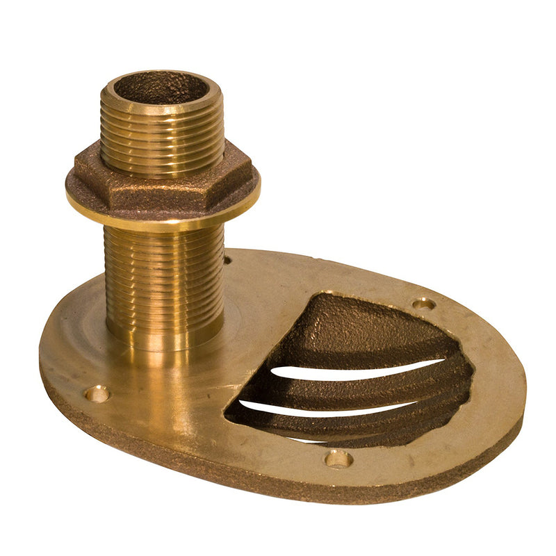 GROCO 3-4" Bronze Combo Scoop Thru-Hull w-Nut