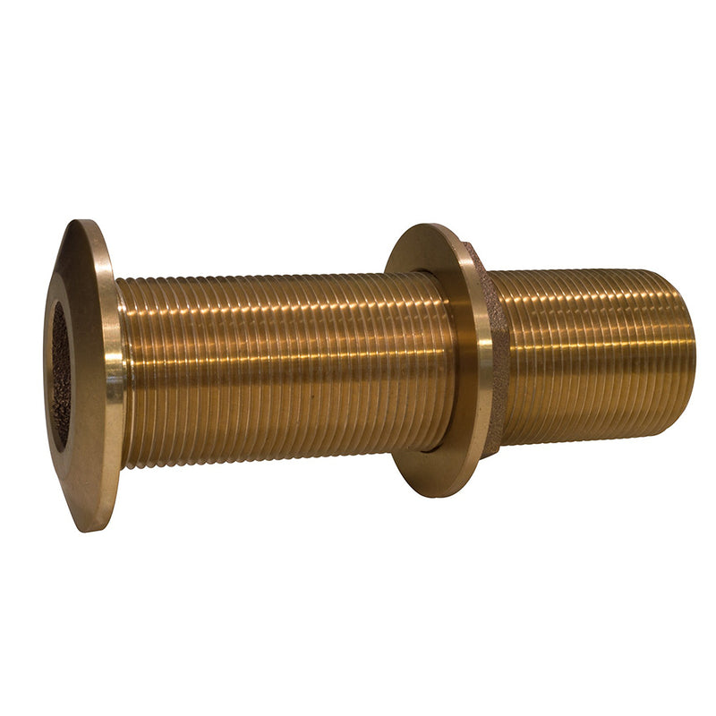 GROCO 1" Bronze Extra Long Thru-Hull Fitting w-Nut