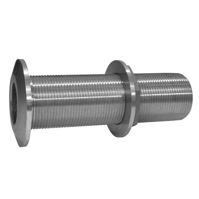 GROCO 3-4" Stainless Steel Extra Long Thru-Hull Fitting w-Nut