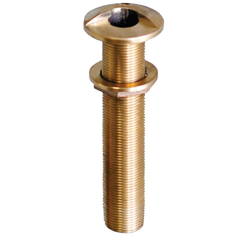 GROCO 1-1-4" Bronze Extra Long High Speed Thru-Hull Fitting w-Nut