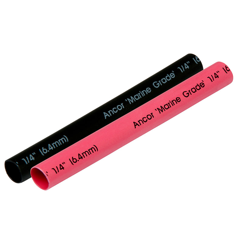 Ancor Heat Shrink Tubing 1-4" x 3" - Black & Red Combo