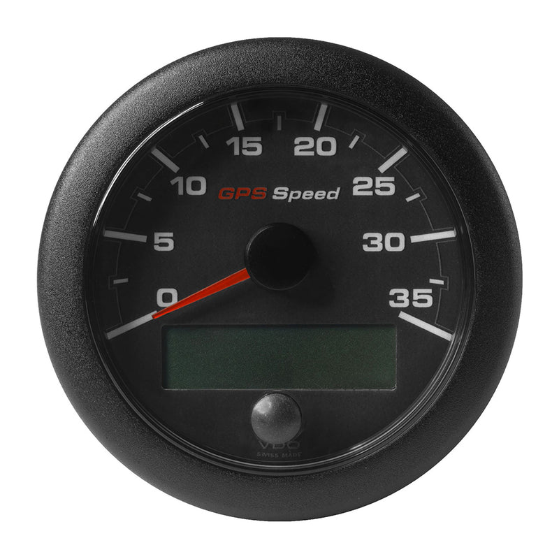 Veratron 3-3-8" (85mm) OceanLink® GPS Speedometer - Black Dial & Bezel (0-35 K-MPH-KMH)