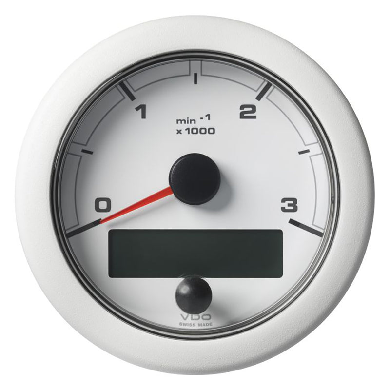 Veratron 3-3-8" (85MM) OceanLink® NMEA 2000® Tachometer - 3000 RPM - White Dial & Bezel