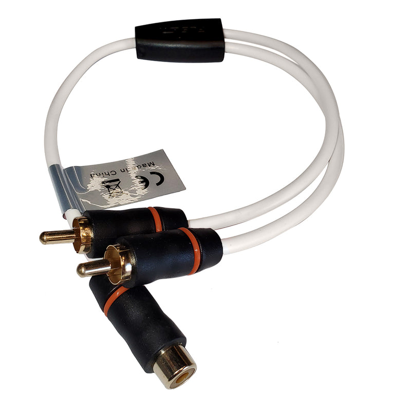 FUSION RCA Cable Splitter - 1 Female to 2 Male - 1'