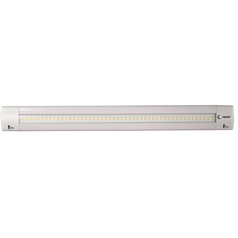 Lunasea 12" Adjustable Angle LED Light Bar - w-Push Button Switch - 12VDC - Warm White