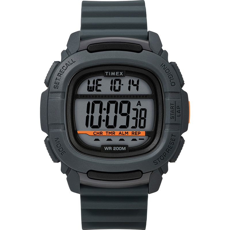 Timex DGTL BST.47 Boost Shock Watch - Grey-Orange