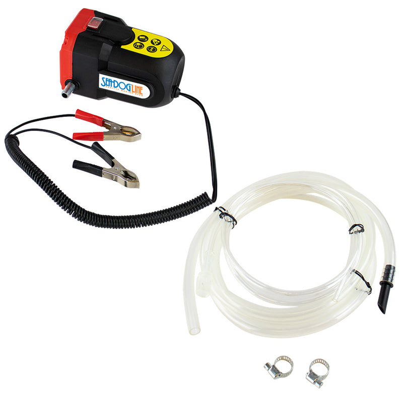 Sea-Dog Oil Change Pump w-Battery Clips - 12V