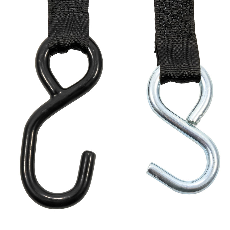 Camco Retractable Tie Down Straps - 1" Width 6' Dual Hooks