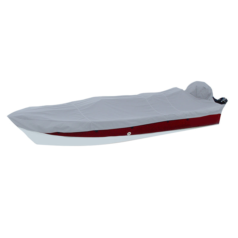 Carver Performance Poly-Guard Styled-to-Fit Boat Cover f-15.5' V-Hull Side Console Fishing Boats - Grey