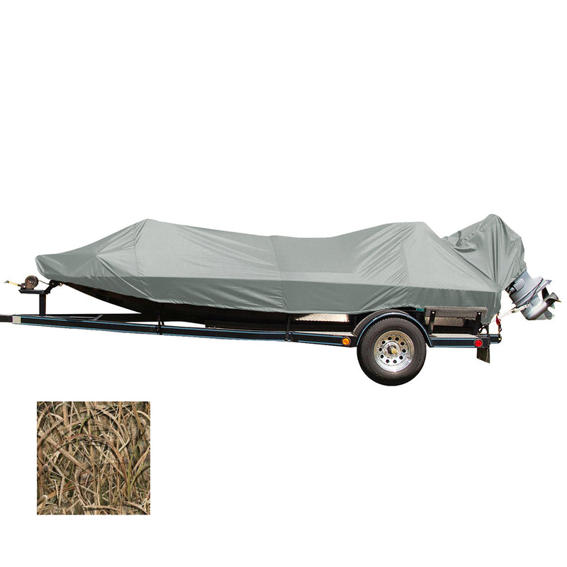 Carver Performance Poly-Guard Styled-to-Fit Boat Cover f-15.5' Jon Style Bass Boats - Shadow Grass