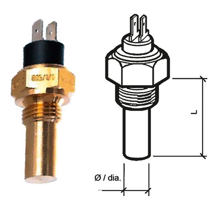 Veratron Coolant Temperature Sensor - 40° to 120°C - 1-2" - 14NPTF