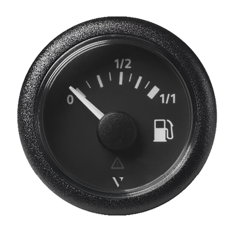 Veratron 52mm (2-1-16") ViewLine Fuel Tank Level Gauge - 0 to 1-1 - Black Dial & Round Bezel