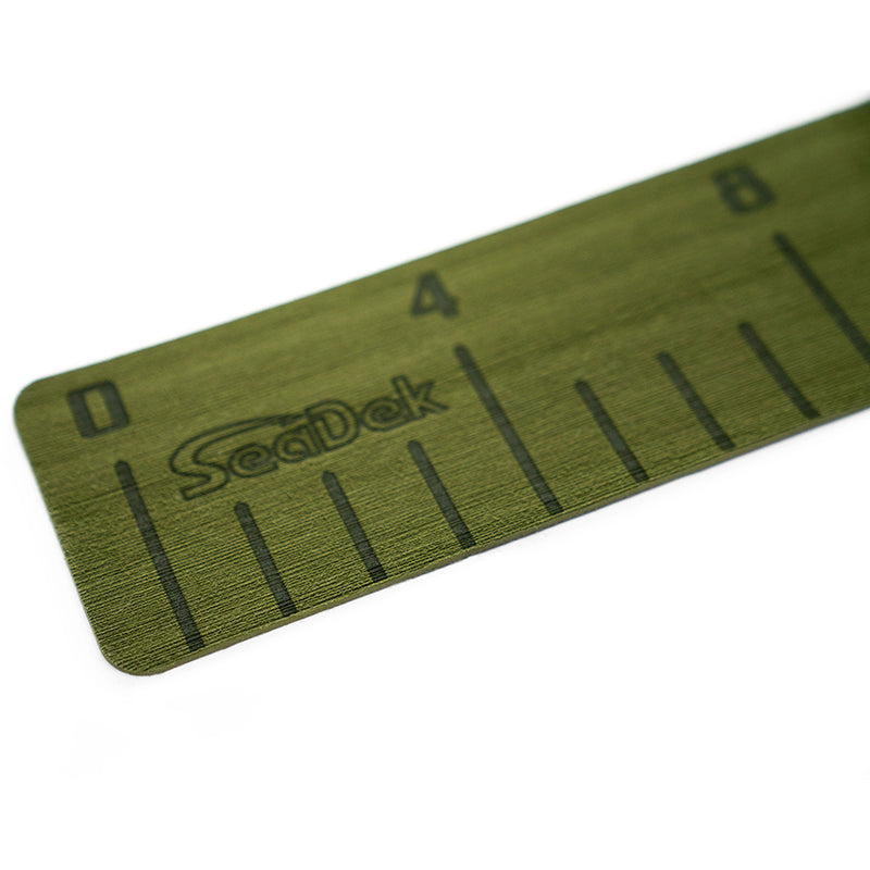 SeaDek 4" x 36" 3mm Fish Ruler w-Laser SD Logo - Olive Green