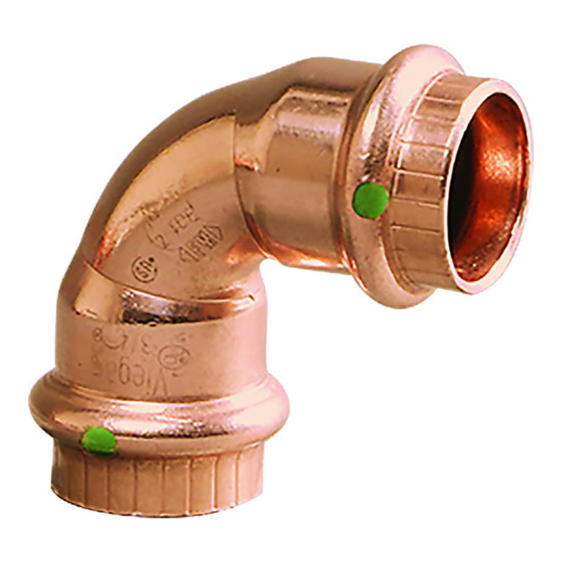 Viega ProPress 1-2" - 90° Copper Elbow - Double Press Connection - Smart Connect Technology