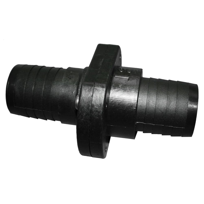 T-H Marine Double Barb Inline Scupper Check Valve - 1-1-2" - Black