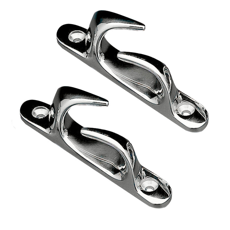 Whitecap Skene Bow Chock 4-1-2" Pair - Chrome Plated Brass