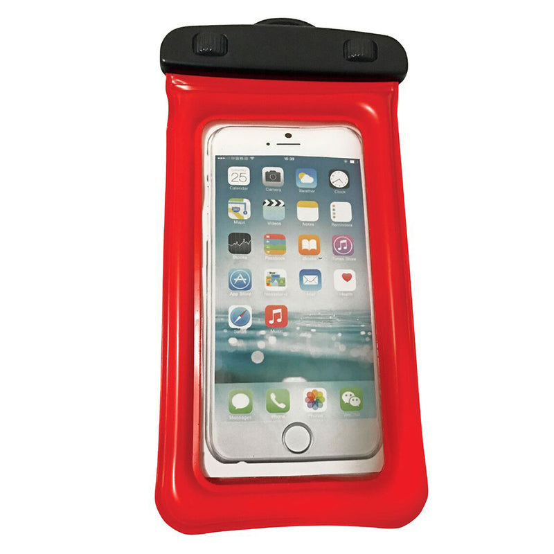 WOW Watersports H2O Proof Phone Holder - Red 4" x 8"