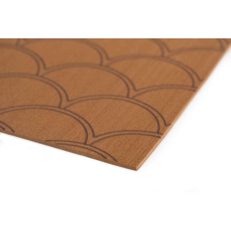 SeaDek 40" x 80" 5mm Sheet Mocha Brushed Fish Scale - 1016mm x 2032mm x 5mm