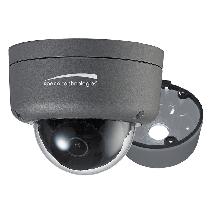 Speco 2MP Ultra Intensifier® HD-TVI Dome Camera 3.6mm Lens - Dark Grey Housing w-Included Junction Box