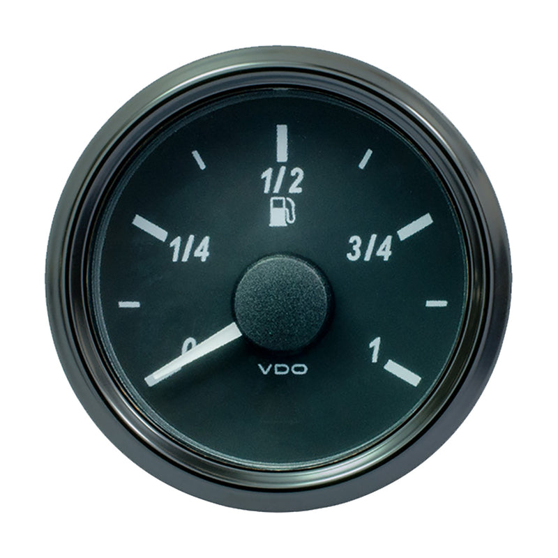 VDO SingleViu 52mm (2-1-16") Fuel Level Gauge - Euro - 3-180 Ohm