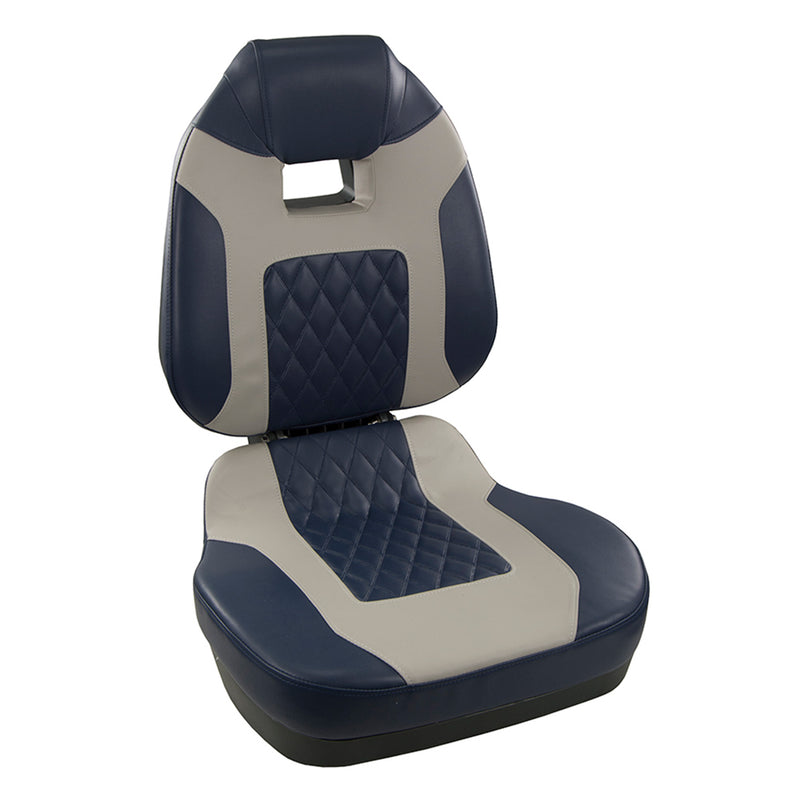 Springfield Fish Pro II High Back Folding Seat - Blue-Grey