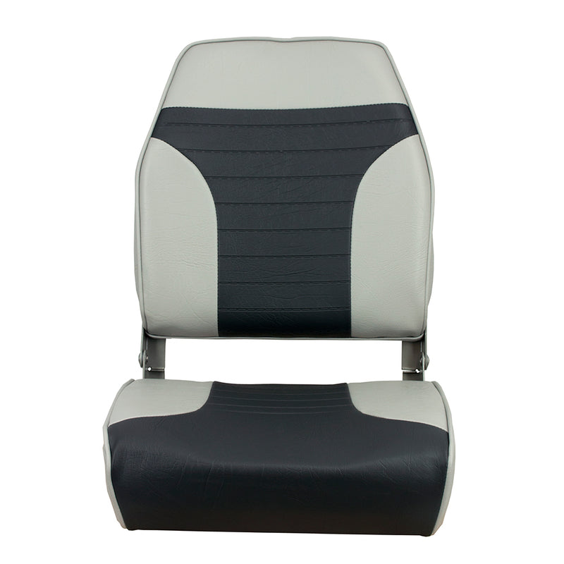 Springfield High Back Multi-Color Folding Seat - Grey-Charcoal