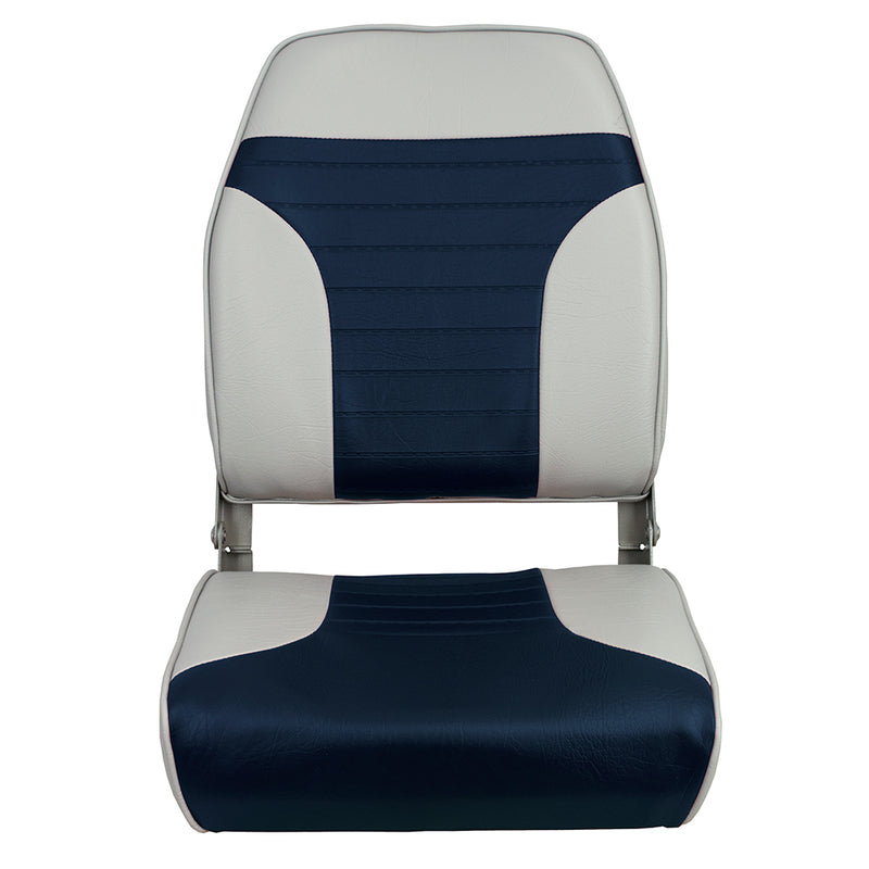 Springfield High Back Multi-Color Folding Seat - Blue-Grey