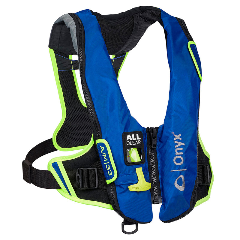 Onyx Impulse A-M-33 All Clear® Auto-Manual Inflatable Life Jacket - Blue