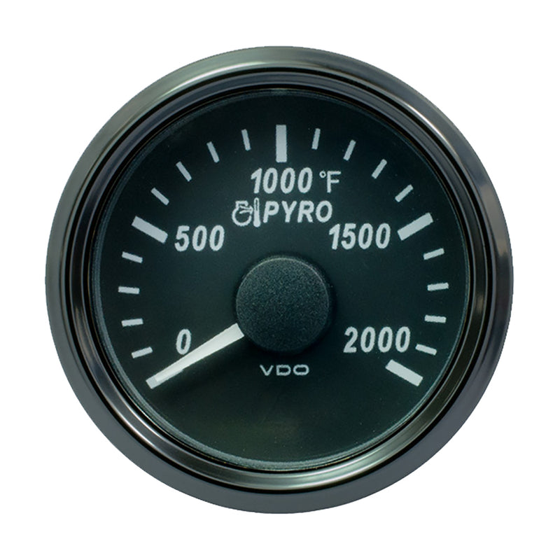 VDO SingleViu 52mm (2-1-16") Exhaust Gas Temp. Gauge - 2000°F