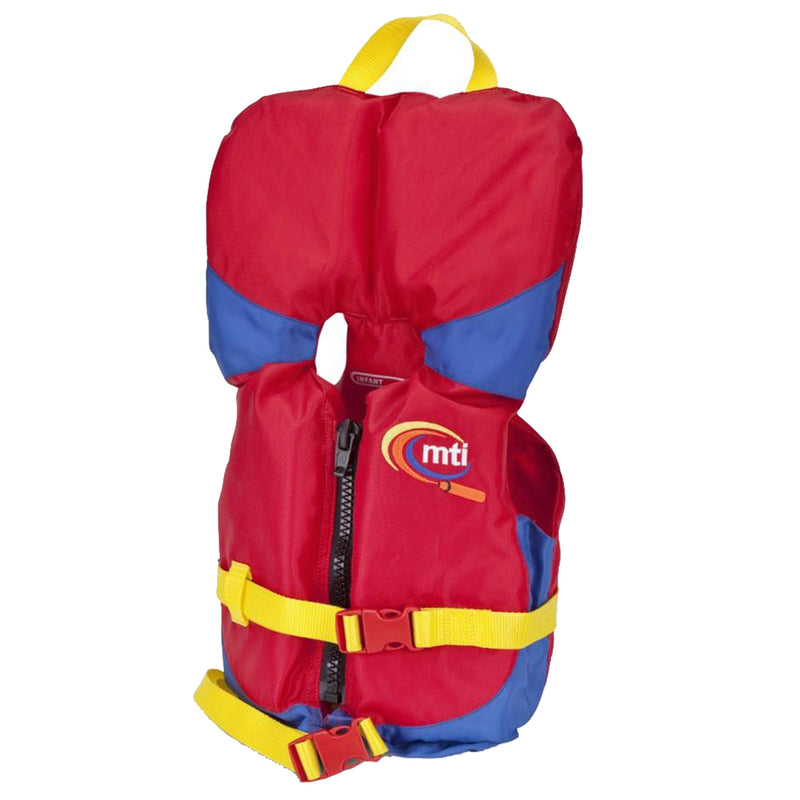 MTI Infant Life Jacket w-Collar - Red-Royal Blue - 0-30lbs