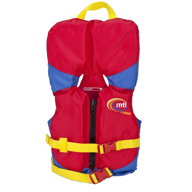 MTI Infant Life Jacket w-Collar - Red-Royal Blue - 0-30lbs