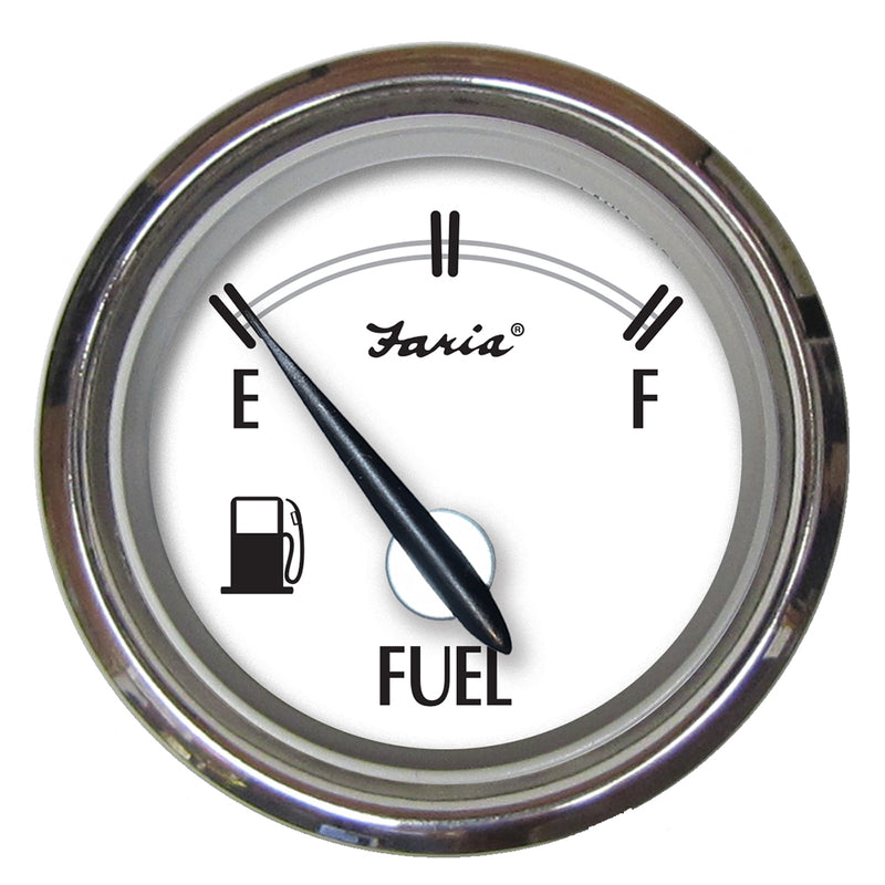 Faria Newport SS 2" Fuel Level Gauge - E-1-2-F