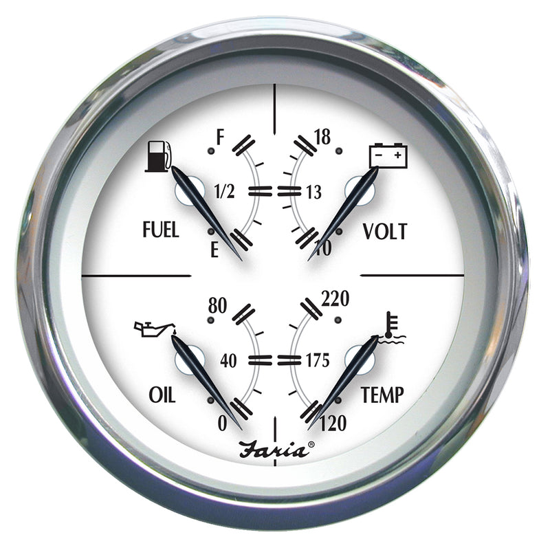 Faria Newport SS 4" Multifunction Gauge