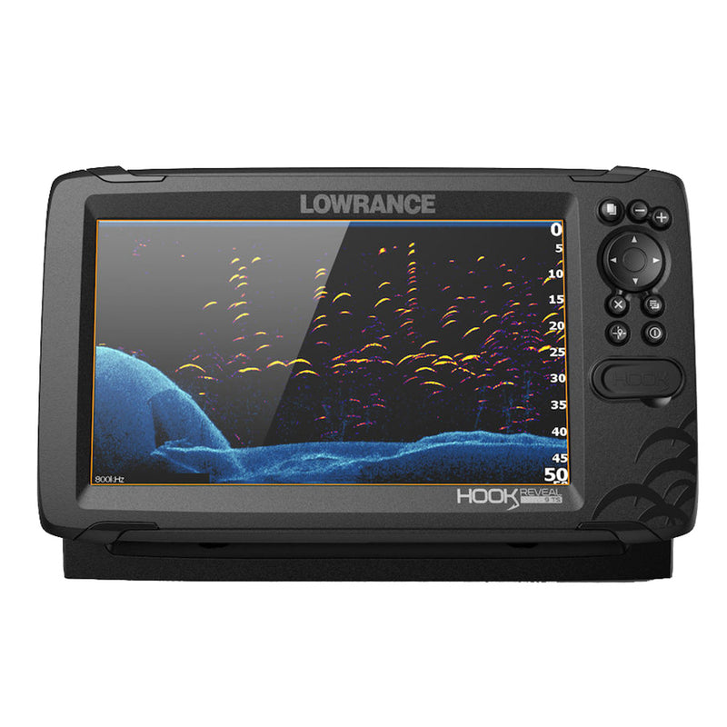 Lowrance HOOK Reveal 9 Combo w-50-200kHz HDI Transom Mount & C-MAP Discover Chart