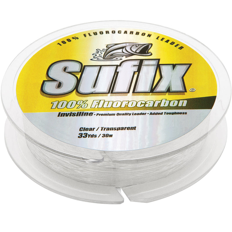 Sufix 100% Fluorocarbon Invisiline™ Leader - 150lb - 33yds