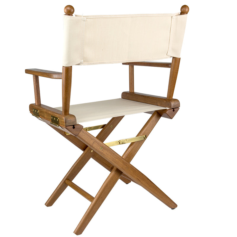 Whitecap Director's Chair w-Natural Seat Covers - Teak