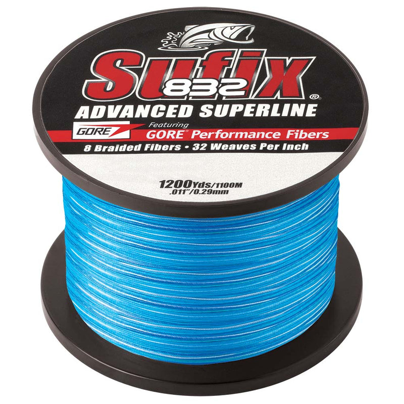 Sufix 832® Advanced Superline® Braid - 15lb - Coastal Camo - 1200 yds