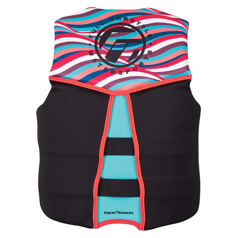 Full Throttle Women's Rapid-Dry Flex-Back Life Jacket - Women's S - Pink-Black