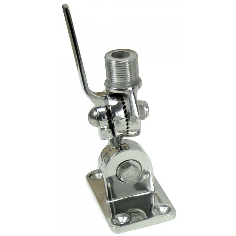 Whitecap Heavy-Duty Ratchet-Antenna Mount - 316 Stainless Steel