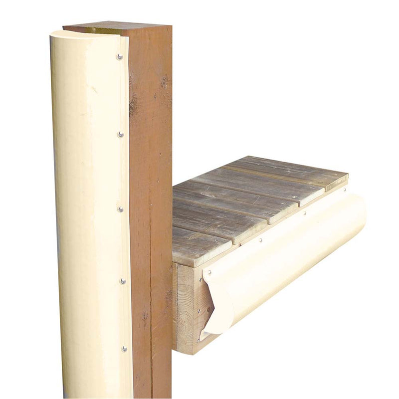 Dock Edge Piling Bumper - One End Capped - 6' - Beige