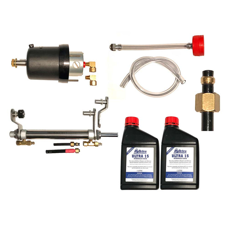 HyDrive El Outboard Steering Kit f-Up To 150HP Motors