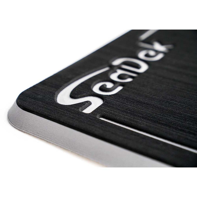 SeaDek 16" x 39" 20mm Dual Density Large Helm Pad Black-Storm Grey Brushed - 406.4mm x 990.6mm x 20mm