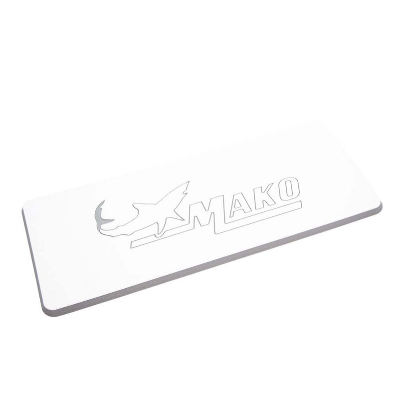 SeaDek 16" x 39" 20mm Dual Density Large Helm Pad White-Storm Grey Embossed Mako Logo - 406mm x 990 x 20mm