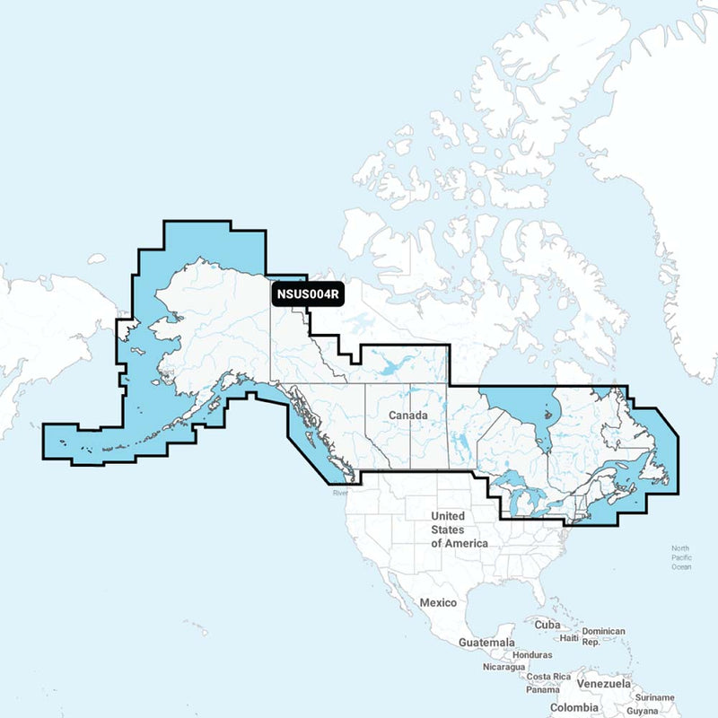 Garmin Navionics+™ NSUS004R Canada & Alaska