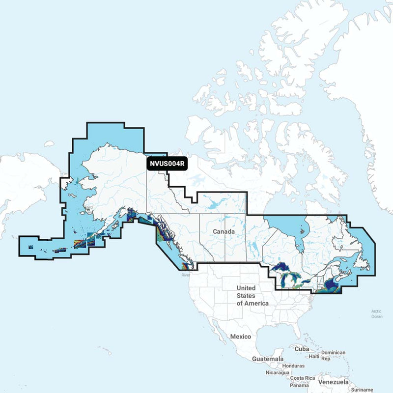 Garmin Navionics Vision+™ NVUS004R Canada & Alaska