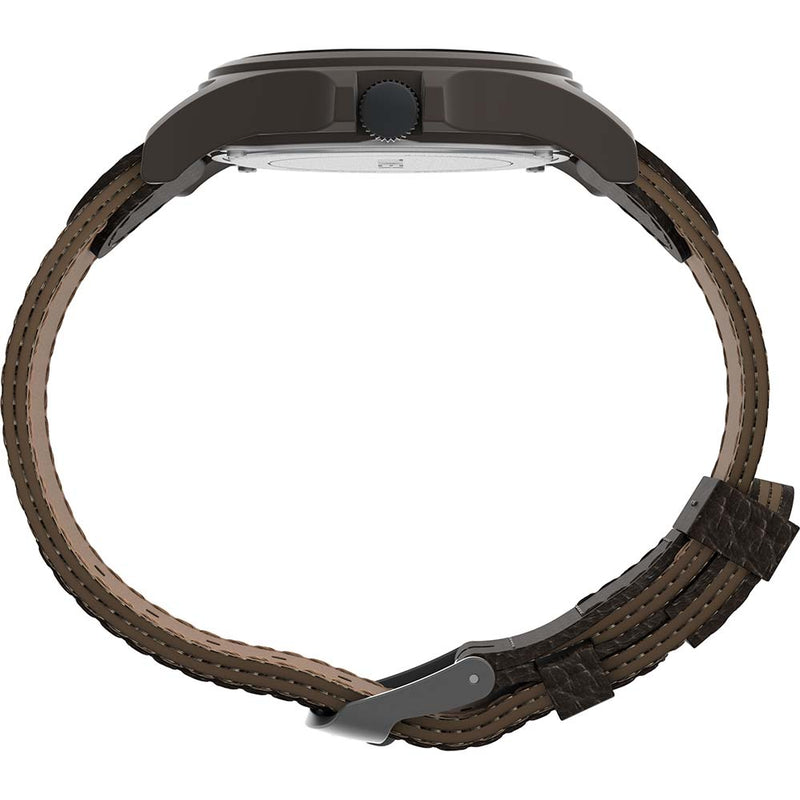 Timex Expedition Acadia Watch - Brown Natural Dial - Brown Strap