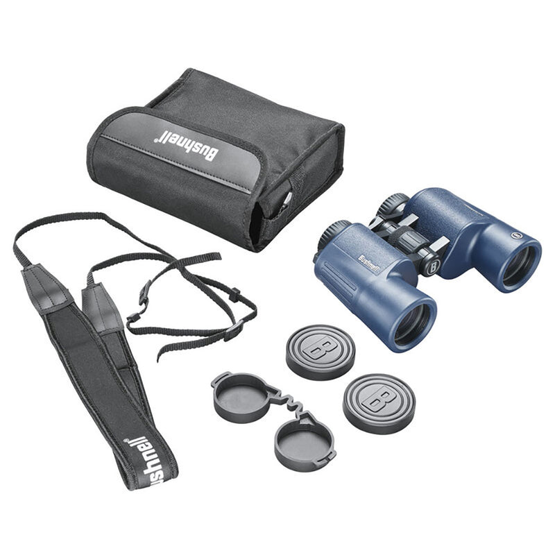 Bushnell 8x42mm H2O Binocular - Dark Blue Porro WP-FP Twist Up Eyecups