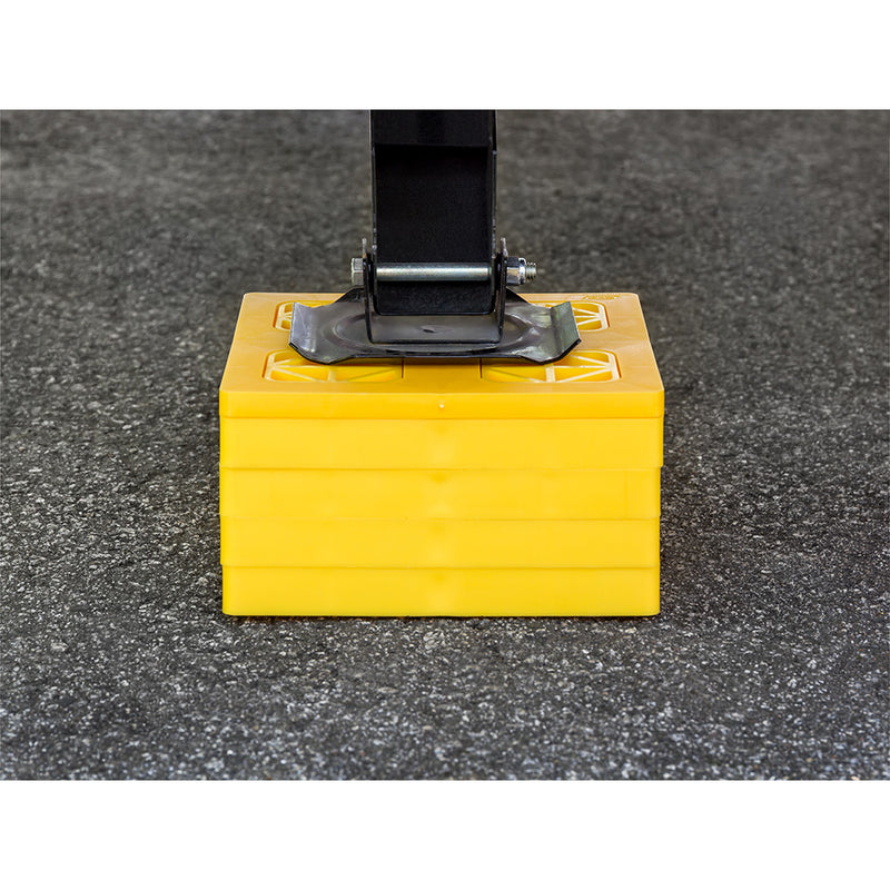 Camco FasTen Leveling Blocks w-T-Handle - 2x2 - Yellow *10-Pack