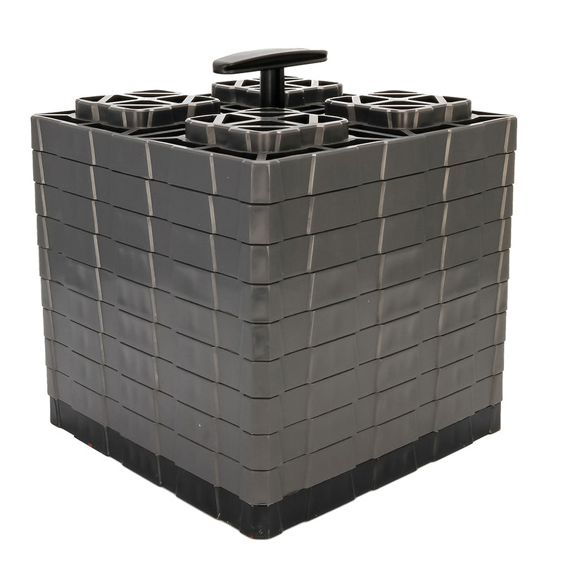 Camco FasTen Leveling Blocks XL w-T-Handle - 2x2 - Grey *10-Pack